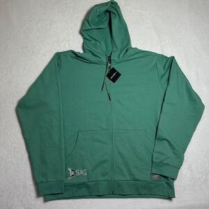 NWT Eddie Bauer Mens Everyday Full Zip Hoodie Beachglass Green XL Gorpcore
